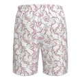 thumbnail image 6 of Kdxio Playing Rabbit Pattern Mens Casual Shorts - Drawstring Summer Beach Sports Shorts for Men, 6 of 9