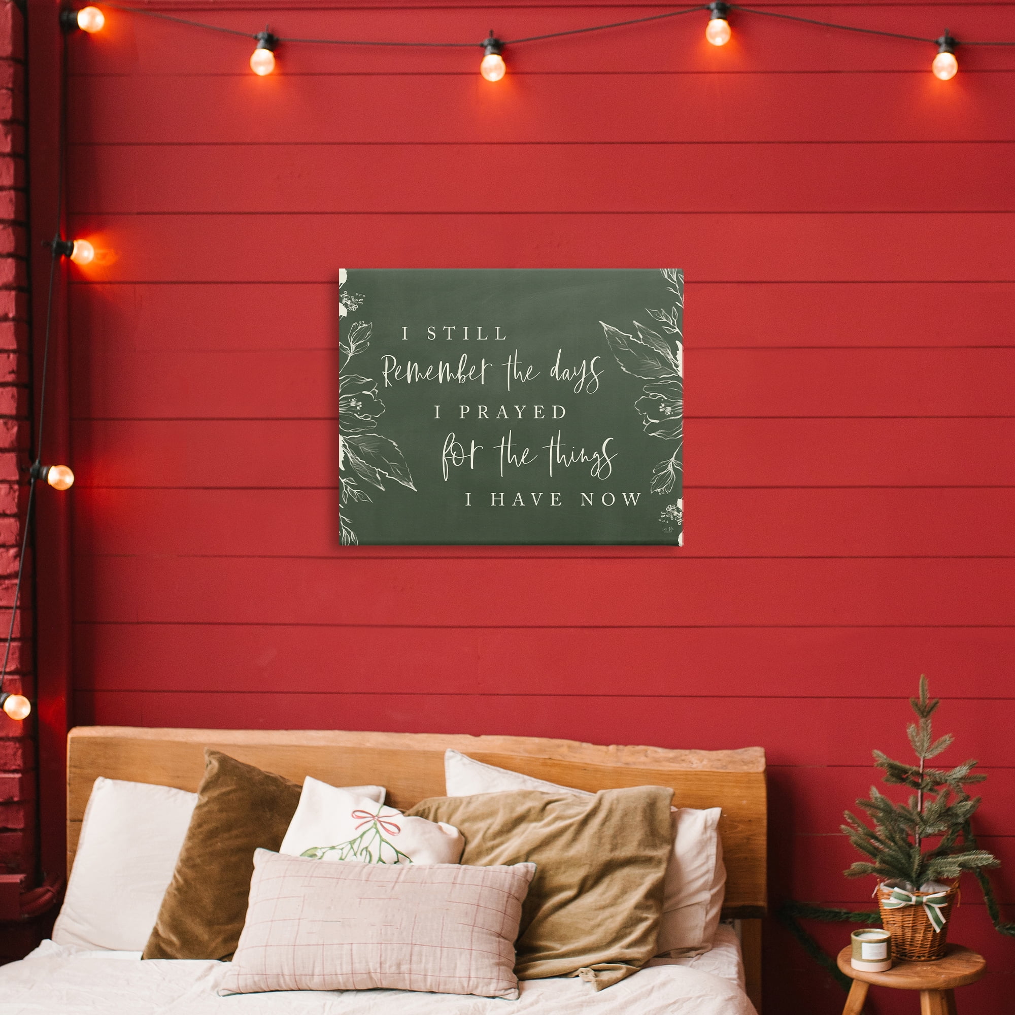 Prayed For What I Have Now Canvas Wall Art, design by Lux + Me Designs