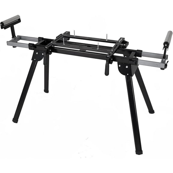 Miter Saw Stand with 440Lbs Load Capacity, 27lbs Lightweight Saw Stand with Durable Iron Skeleton frame, Quick to Install and Remove, Compatible & Portable, Compatible with Most Brands