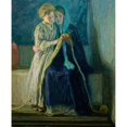 thumbnail image 3 of Henry Ossawa Tanner 20x24 Black Modern Framed Museum Art Print Titled - Christ and His Mother Studying the Scriptures (C. 1908), 3 of 5