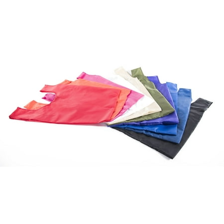 Reusable Grocery Bags | Foldable w/ Integrated String Pouch | Ripstop Nylon Tote - 10PK Color Mix CA2650