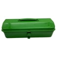 thumbnail image 3 of Caja de herramientas de metal con mango, organizador de herramientas con cierre de metal, múltiples usos múltiples, estilo de techo de cadera de techo, 3 of 8