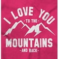 thumbnail image 2 of Love You To Mountains Hiking Couple Womens Fitted Plus Size Graphic Tee Brisco Brands 3X, 2 of 5