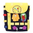 thumbnail image 2 of Sensory Backpack, Soft Learning Activity Buckles Toddler Learning Backpack Large Capacity Enhances Motor Skills  for Kids, 2 of 7
