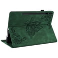thumbnail image 3 of Allytech Galaxy S11 11-Inch Case SM-T870 T875, Folio PU Leather Luxury Butterfly Embossed Multi Angle Viewing Stand Shockproof Drop Absorption Case Cover for Samsung Galaxy Tab S11 T870, Green, 3 of 6