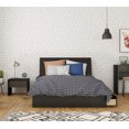 thumbnail image 1 of Nexera 3-Piece Bedroom Set With Bed Frame, Headboard & Nightstand In Full|Black & Ebony, 1 of 7