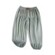 thumbnail image 1 of Odeerbi 2-14 Años Niños Niñas Ice Silk Bloomers Verano Pantalones Jogger Primavera Color Sólido Casual Pantalones Largo Completo Pantalones Haren, 1 of 5