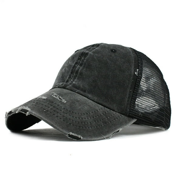 Alitao Baseball Cap Trucker Hat Buns Plain Cap Ponytail Visor Trucker Unisex Baseball Hat Messy Baseball Caps Sun Hats Visor Hats Black One Size
