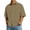 Khaki_001, variant on Domuza Cotton Linen Shirts Men Casual Short Sleeve Collared Button Down T-Shirts Summer Trendy Vacation Beach Relaxed Fit Holiday Top Blue L