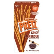 Glico Pretz Spicy Barbeque Baked Snack Sticks, 1.09 Ounce Pack - 10 Count Display Box