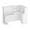 White, variant on KULAGAGA L-Shaped Executive Office Desk with Lateral File Cabinet, Reception Computer Desk Reception Center Desk Bar Table Cash Register Counter ,White