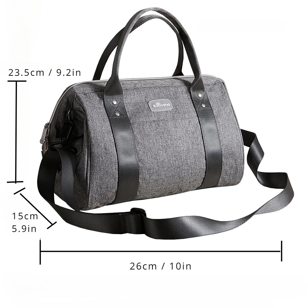 Sunveno Small Crossbody Diaper Bag with Bottle Pockets – Lightweight Everyday Essential