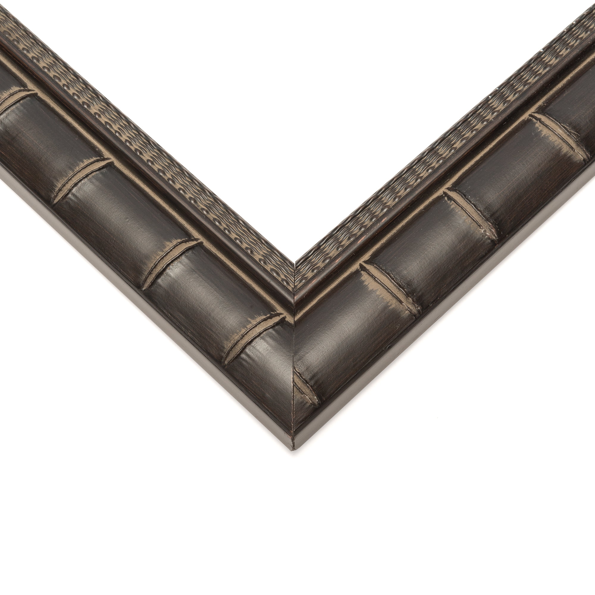 18x24 Bamboo Black Complete Wood Picture Frame with UV Acrylic, Foam Board Backing, & Hardware