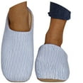 thumbnail image 3 of KANG Cozy Striped Slippers Indoor Outdoor Soft Comfortable Warm Slip On Fuzzy Home Shoes For Ladies, 3 of 7