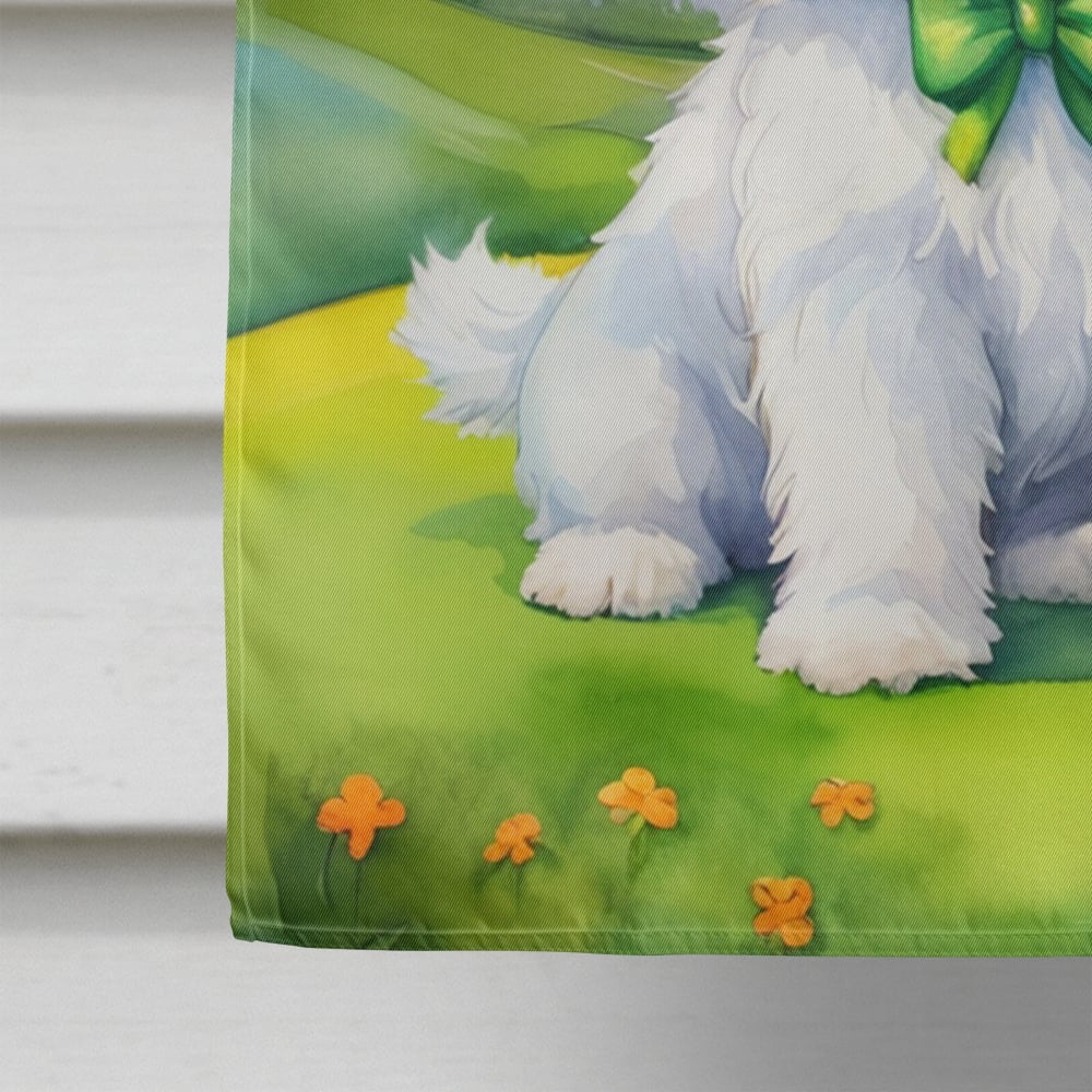 Coton de Tulear St Patrick's Day House Flag 28 in x 40 in