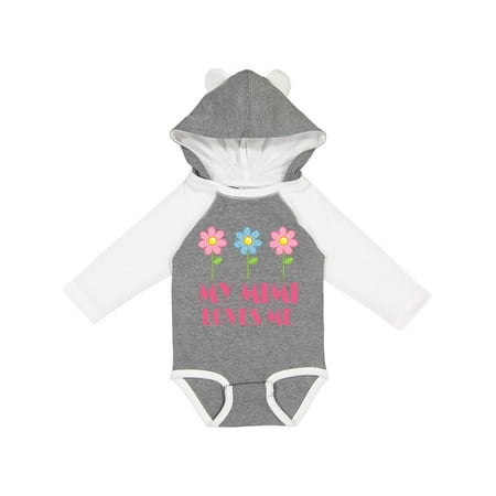 

Inktastic Mimi Loves Me Daisies Gift Baby Girl Long Sleeve Bodysuit