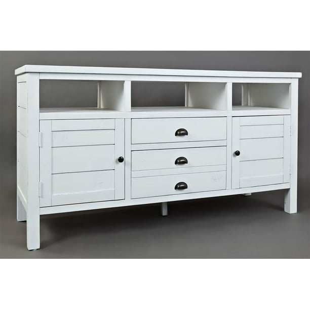 60 in. Media Console in Weathered White