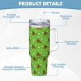 thumbnail image 5 of Fotbe dogs on a green background Pattern 40oz Ice Bully With Handle And Straw Stainless Steel Vacuum Insulated Cup And 2 In 1 Straw Lid, 5 of 8