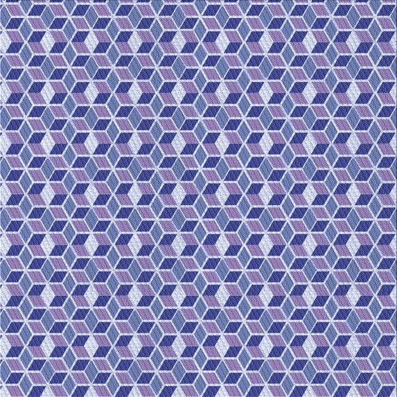 Ahgly Company Machine Washable Indoor Square Transitional Slate Blue Area Rugs, 7' Square