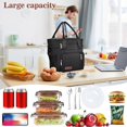 thumbnail image 3 of SCSYV Lunch Box for Women/Men-Insulated Lunch Bag-Expandable Double Cooler Bag-Reusable Adult Lunchbox with Adjustable Shoulder Strap (, 3 of 5