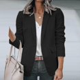thumbnail image 1 of Women Long Sleeve Business Jackets Casual Work Cardigan Jacket Shawl Neck Blazers, 1 of 5