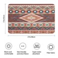 thumbnail image 3 of Boho Red Southwestern Ethnic Pattern Bathroom Rugs Mat,Non Slip Microfiber Bathroom Rug,Rubber Backing,Soft Bathroom Mats for Bathroom Floor,Tub and Shower,17x27in(43x68cm), 3 of 5