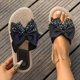 thumbnail image 2 of Plantillas para los Pies Planos de la Moda Floral Arco Redondo Del Dedo Del Pie Abierto Zapatillas Planas, Diapositivas Al Aire Libre de Interiores Informales, 2 of 7