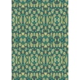 thumbnail image 1 of Ahgly Company Machine Washable Indoor Rectangle Transitional Green Area Rugs, 8' x 12', 1 of 7