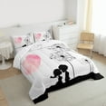 thumbnail image 3 of Manfei Valentine's Day 2pcs Bedding Comforter Set for Teens Female Men,Dandelion Love Heart Twin Comforter Sets,Romantic Lover Couple Breathable Bedding Set,Luxury Bedroom Decor,Reversible, 3 of 8