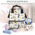 thumbnail image 5 of Fuzoiu New York Print Diaper Bag Backpack,Baby Essentials Travel Tote,Multi function Waterproof Diaper Bag, Travel Essentials Baby Bag - Unisex, 5 of 6
