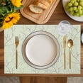thumbnail image 4 of Sage Green Branches Placemats Set of 6, Vintage Art Farmhouse Placemats for Dining Table, Place Mats for Kitchen Tabletop, Waterproof Wipeable Dining Table Mats Set, 4 of 9