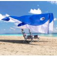thumbnail image 1 of Portable Blue Beach Shade Tent - Lightweight 2.43 lbs, Fits 2-3 People, Wind-Resistant Sun Shelter for Outdoor, 1 of 9
