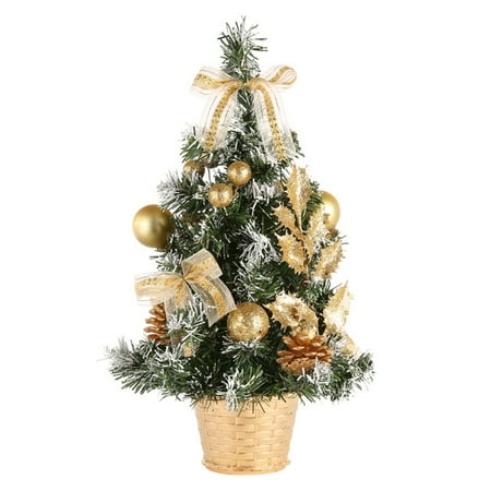 Christmas Decor Home Sweetsmile Cute Mini Christmas Tree Decor Desk Table Festival Party Ornament Xmas Gifts Festival Home Party Ornaments ()