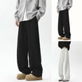 thumbnail image 1 of Styesk Men's Pants Man Solid Color Return To The Ancients Droop Euryscelia Drawstring Pattern Trousers, 1 of 6