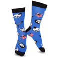 thumbnail image 3 of TeeHee Fun Music Novelty Crew Socks for Men 3-Pack (10-13, Crew Rock Apes with Guitar), 3 of 9