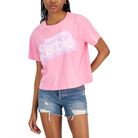 GRAYSON/THREADS Womens Barbie Graphic T-Shirt, Multicoloured, Juniors, X-Small