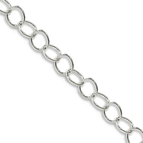 925 Sterling Silver Polished 0.5mm Fancy Chain Necklace 18 Inch Spring-Ring Chain Necklace for Women and Men