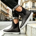 thumbnail image 2 of DeHolifer Women's Deck Boots Ankle Rain Boots Fishing Boots Rubber Waterproof Slip-Resistant Outdoor Work Shoes, 2 of 7