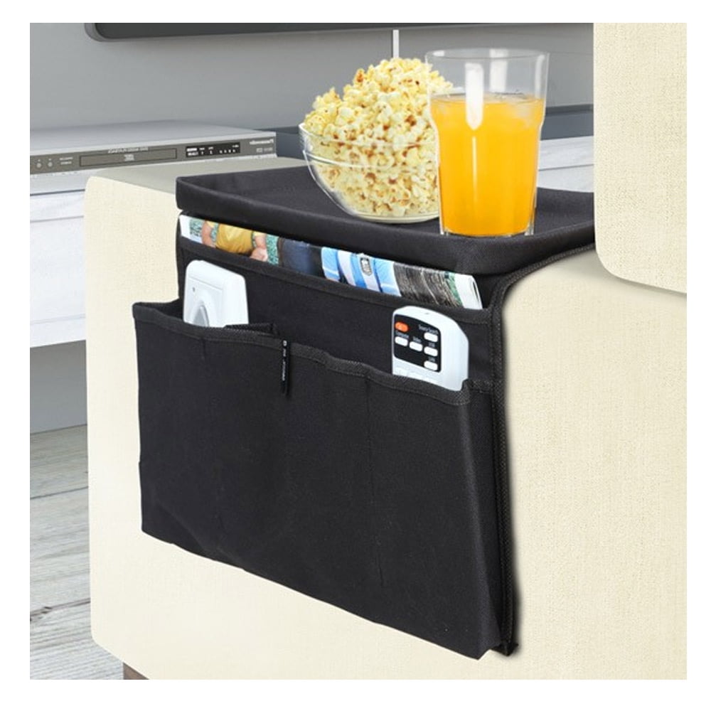Sofa Arm Rest Organizer 5 Pocket Caddy Couch Tray Remote
