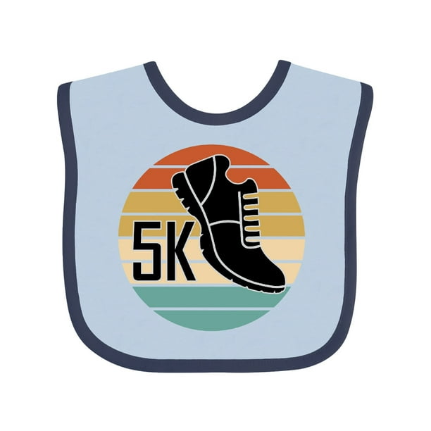 5K Race Running Gift for Runner Baby Bib