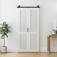 thumbnail image 7 of LDB_BUILDING 4.3FT/52" Bi-Folding Sliding Barn Door Hardware Kit for 2 Doors,T Shape Roller(Doors not Included), 7 of 7