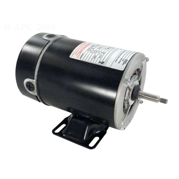 The Pool Supply Shop 0.5 HP Black and Silver Single Speed Round Flange Pool Motor