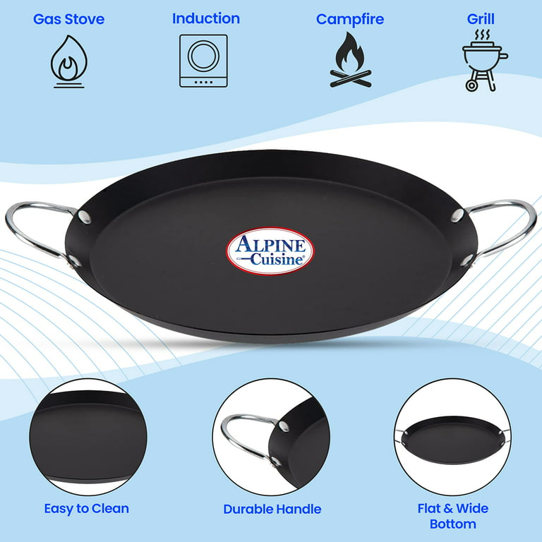 Comal for tortillas 9 Grill Griddle Pan Black Clay Earthen