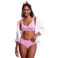thumbnail image 3 of CRZ YOGA Mid Waisted Bikini Bottoms for Women Full Coverage Bathing Suit Swimsuit Basic Swim Briefs, 3 of 5