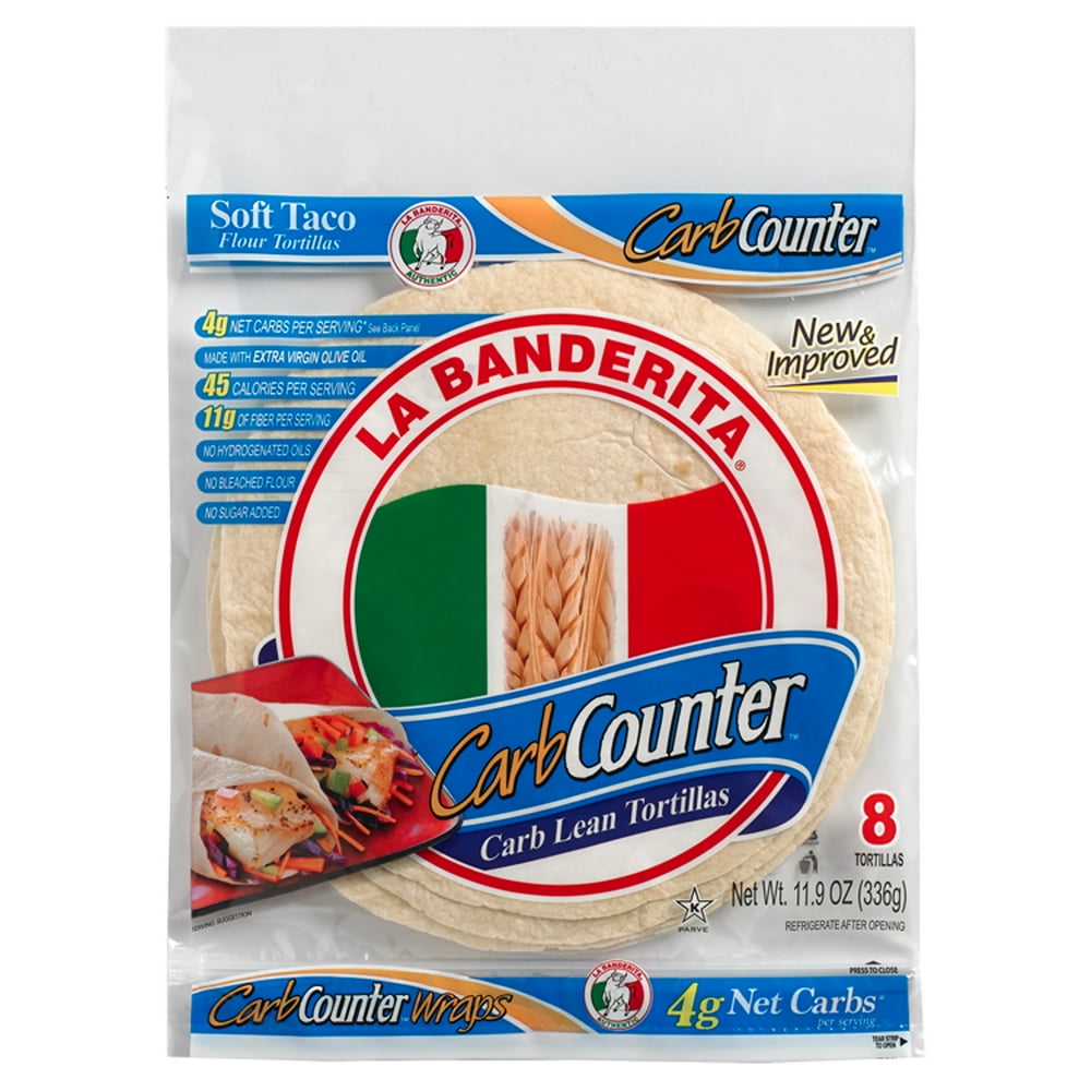 La Banderita Carb Counter Carb Lean Tortillas, 8 count, 11.9 oz