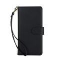 thumbnail image 2 of For Samsung Galaxy S24 5G / S25 5G 6.2" Wallet Case Leather Magnetic Flip Cover with Card Slots, RFID Blocking, Kickstand, Anti-Drop TPU & Detachable Wrist Strap,Black, 2 of 8