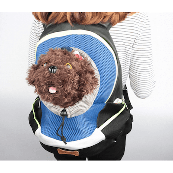 Pet Carrier Mesh Backpack, Blue