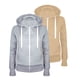 thumbnail image 1 of Chaquetas y abrigos casuales con capucha de manga larga para mujer, moda informal, con capucha, ajustados, con cremallera, de polar, chaqueta con capucha japonesa para mujer, 1 of 2