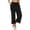 Black, variant on EDFBUYKRS Female Women Pants Casual Women Pants Petite Women's Casual Elastic Waist Tapered Pants Trousers with Drawstring S