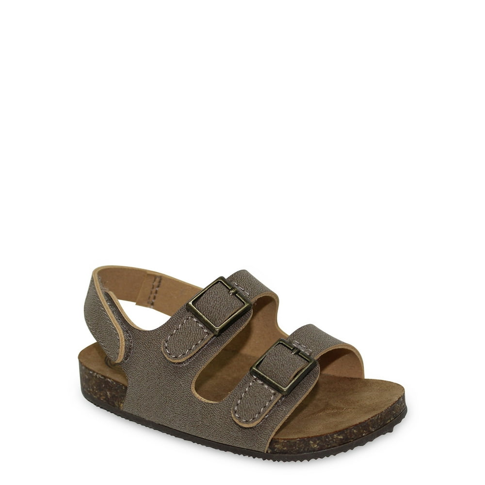 Wonder Nation Wonder Nation Baby Two Buckle Footbed Sandal (Infant